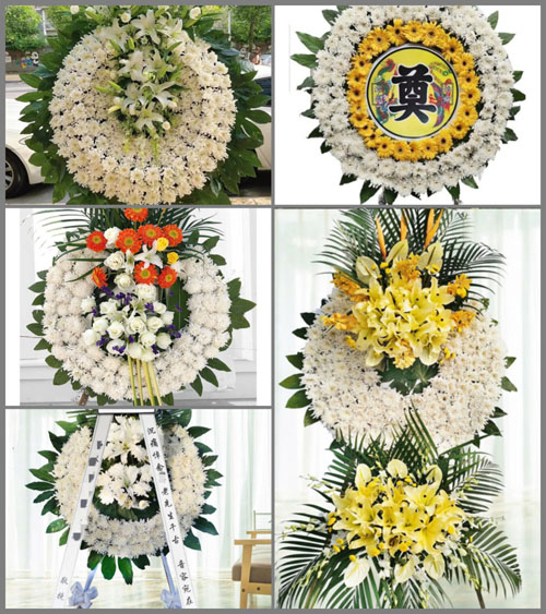 广东东莞市寮步镇富竹山村花圈速递
