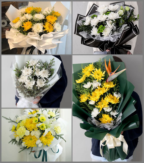 广东东莞市寮步镇富竹山村白事花束代送